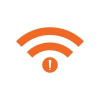 no hay vector de icono inalámbrico wifi. sin icono de conexión wi-fi. sin conexiones inalámbricas