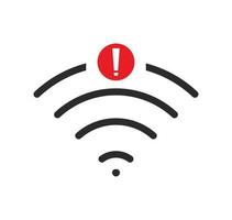 sin icono de conexión wifi, sin icono inalámbrico wifi vector