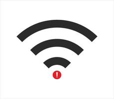 no Wifi wireless icon vector. no wi-fi connection icon.  No wireless connections vector