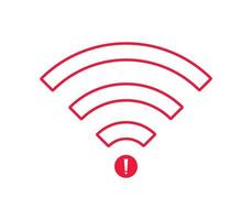 no wi-fi connection icon, no Wifi wireless icon vector