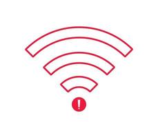 no wi-fi connection icon, no Wifi wireless icon vector