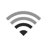 Wifi signal icon sign vector black color