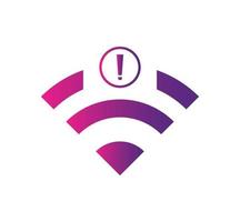 sin icono de conexión wifi, sin icono inalámbrico wifi vector