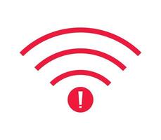 no wi-fi connection icon, no Wifi wireless icon vector