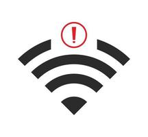 no wi-fi connection icon, no Wifi wireless icon vector