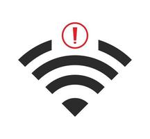 no wi-fi connection icon, no Wifi wireless icon vector