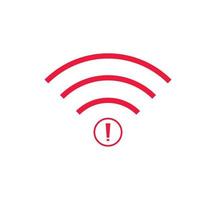 no wi-fi connection icon, no Wifi wireless icon vector