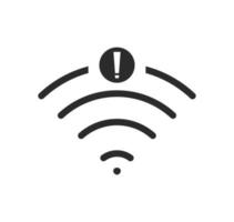 no wi-fi connection icon, no Wifi wireless icon vector