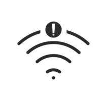 no wi-fi connection icon, no Wifi wireless icon vector