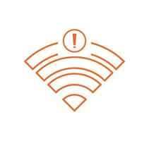 sin icono de conexión wifi, sin icono inalámbrico wifi vector