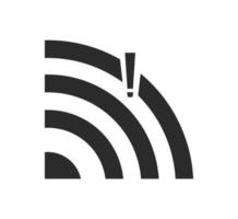 No wireless connections, no wifi icon sign vector