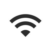 Wifi signal icon sign vector black color