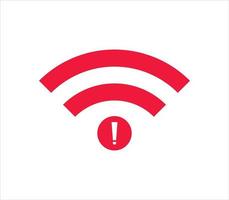 no Wifi wireless icon vector. no wi-fi connection icon.  No wireless connections vector