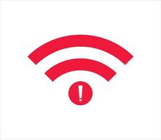 no Wifi wireless icon vector. no wi-fi connection icon.  No wireless connections vector