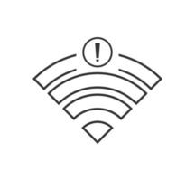 no wi-fi connection icon, no Wifi wireless icon vector
