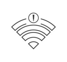 no wi-fi connection icon, no Wifi wireless icon vector