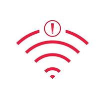 no wi-fi connection icon, no Wifi wireless icon vector