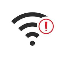 No wireless connections, no wifi icon sign vector