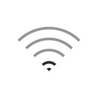 señal wifi icono signo vector color negro