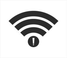 no Wifi wireless icon vector. no wi-fi connection icon.  No wireless connections vector