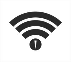 no Wifi wireless icon vector. no wi-fi connection icon.  No wireless connections vector