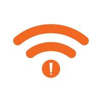 no Wifi wireless icon vector. no wi-fi connection icon.  No wireless connections vector