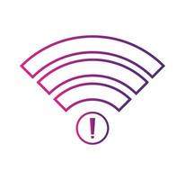 no Wifi wireless icon vector. no wi-fi connection icon.  No wireless connections vector