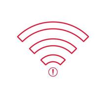 no wi-fi connection icon, no Wifi wireless icon vector