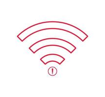 no wi-fi connection icon, no Wifi wireless icon vector