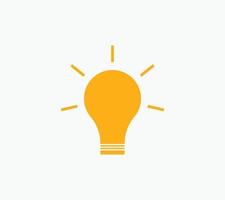 Light Bulb icon vector Idea sign solution, thinking concept colorful template