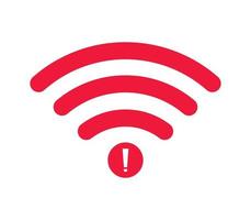 no Wifi wireless icon vector. no wi-fi connection icon.  No wireless connections vector