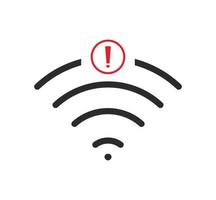 no wi-fi connection icon, no Wifi wireless icon vector