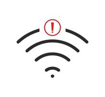 no wi-fi connection icon, no Wifi wireless icon vector