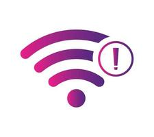 No wireless connections, no wifi icon sign vector