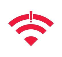 No wireless connections, no wifi icon sign vector