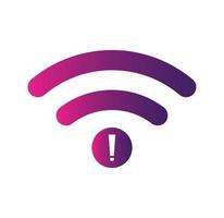 no Wifi wireless icon vector. no wi-fi connection icon.  No wireless connections vector