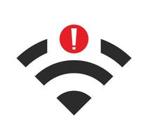 no wi-fi connection icon, no Wifi wireless icon vector