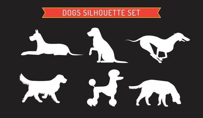 Dog pet animal silhouette. Good use for symbol, logo, web icon, mascot, or any design you want.