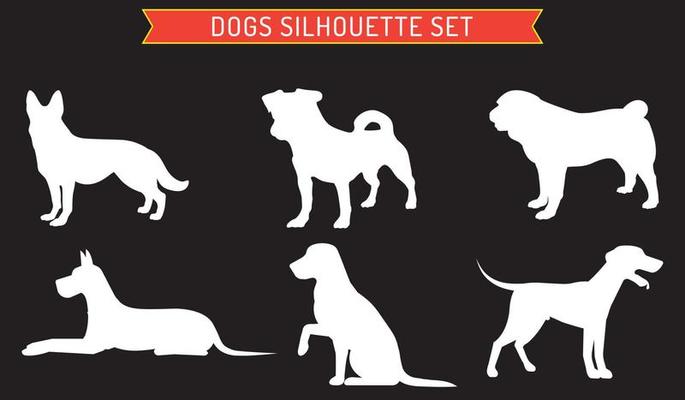 Dog pet animal silhouette. Good use for symbol, logo, web icon, mascot, or any design you want.