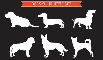 Dog pet animal silhouette. Good use for symbol, logo, web icon, mascot, or any design you want. vector
