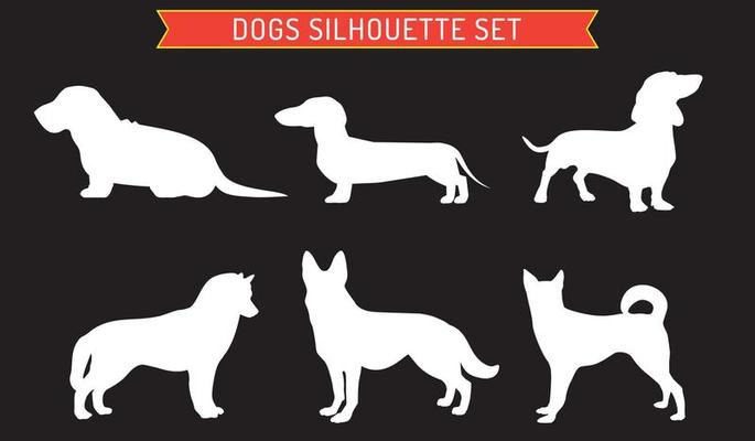 Dog pet animal silhouette. Good use for symbol, logo, web icon, mascot, or any design you want.