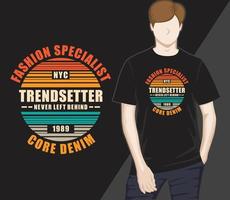 Fashion specialist vintage typography t-shirt design vector