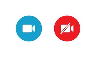 Video Call Icon Vector in Flat Style