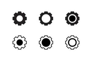 Gear Icon Vector. Settings Sign Symbol vector