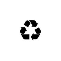 Recycle Icon Vector. Recycling Triangle Sign Symbol vector