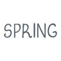 Spring Hand Drawn Sign vector