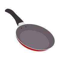 Frying Pan Colorful Illustration vector