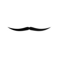 Strong man mustache flat style icon sign vector illustration isolated on white background. Symbol of the vintage dad or father web flat icon.