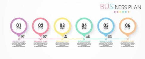 vector infographic label template with icon options or steps infographics for business ideas presentations It can be used for information graphics, presentations, websites, banners, print media.