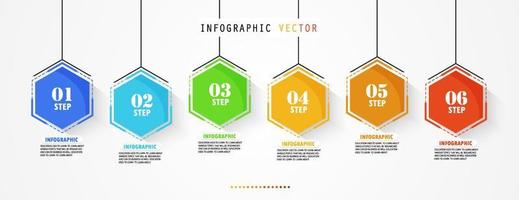 timeline infographic template Presentation business idea with icons, options or steps. infographics for business ideas Can be used for data graphics, flowcharts, websites, banners. vector